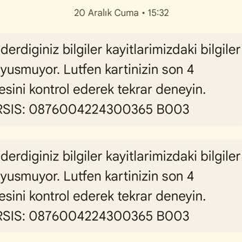 Kart Gecikmesi Ve Teknik Arızalarla Mağduriyet