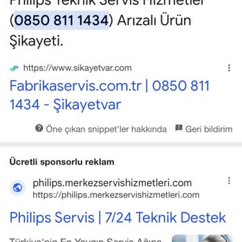 Philips Servis İletişiminde Büyük Hayal Kırıklığı