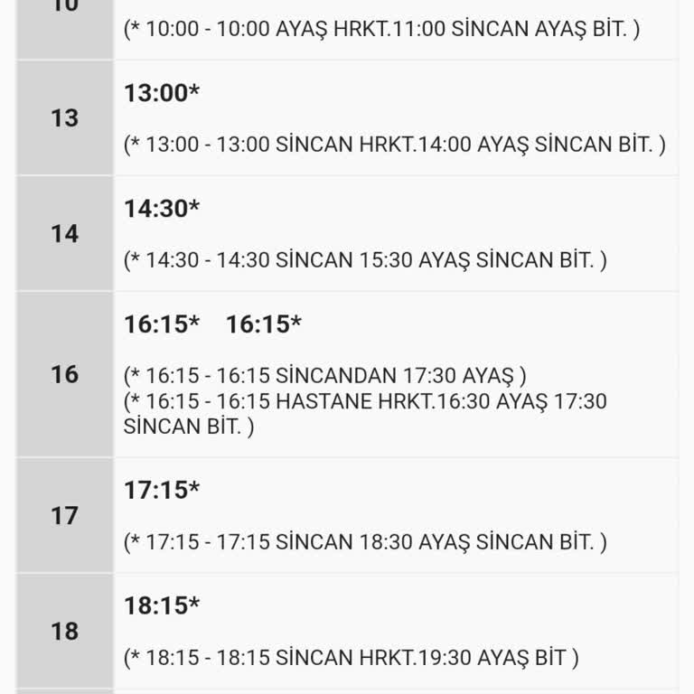 Sincan-Ayaş Otobüs Seferlerinde Mağduriyet