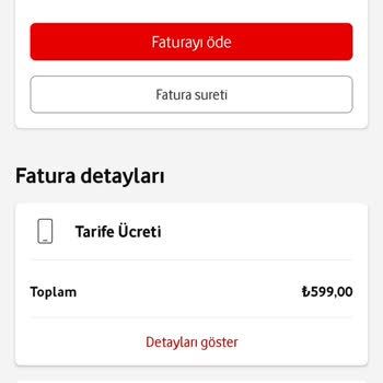 Vodafone Faturasında Beklenmedik Artış Ve Bilinmeyen Paket