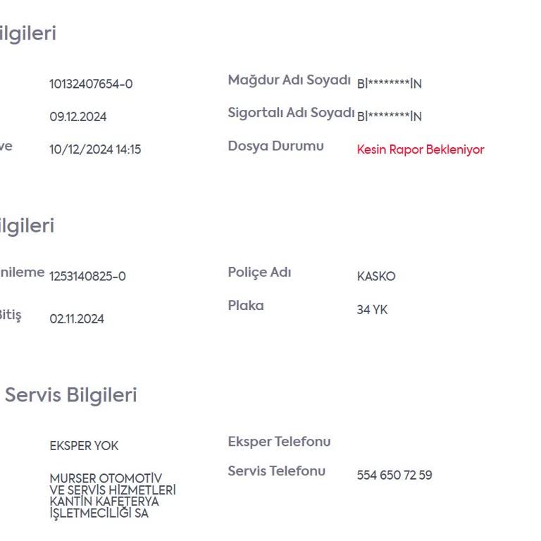 Ray Sigorta İle Kaskoda Parça Bekleme Sorunu