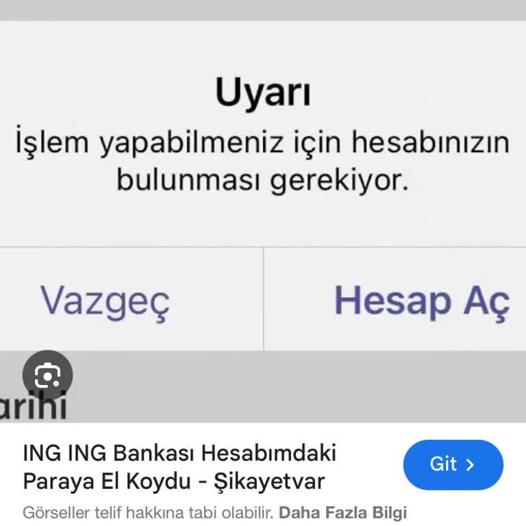 ING Mobilde Hesap Blokajı Ve Müşteri Hizmetleri Sorunu