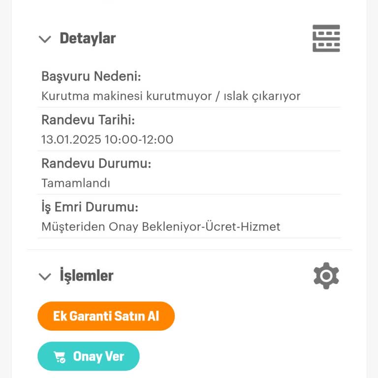 Arçelik Kurutma Makinesi Değişim Talebi Karşılanmıyor