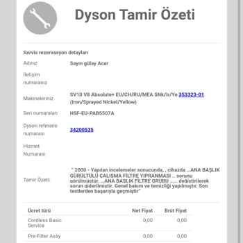 Dyson Teknik Servis Sorunları: Yetersiz Tamir Ve Çözüm Beklentisi