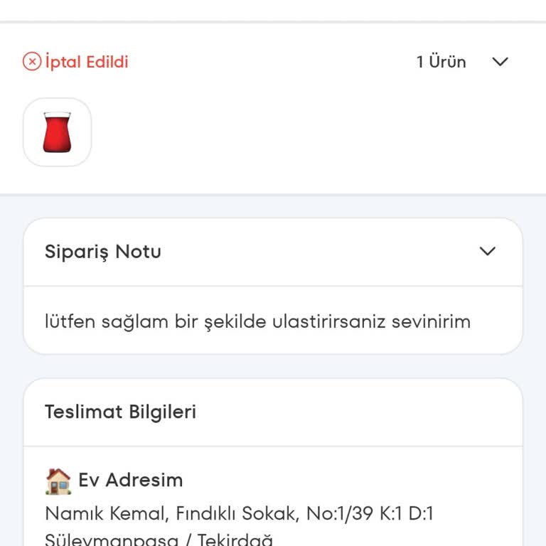 Yanlış Adres Seçimi Nedeniyle Teslim Edilemeyen Sipariş Ve İletişim Sorunları