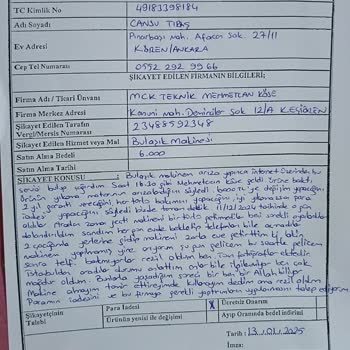 Tamir Edilmeyen Bulaşık Makinesi Ve Kötü Müşteri Hizmeti