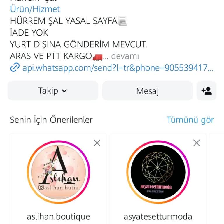 nurbonesal Instagram Sayfası Şikayeti