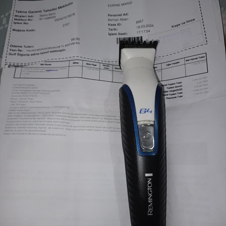 Remington Müşteri Hizmetlerinde Hayal Kırıklığı