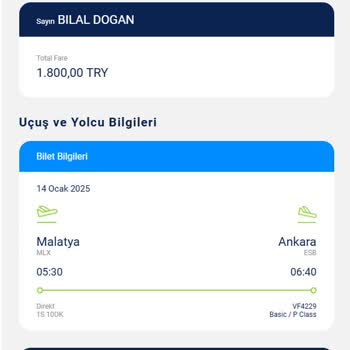 Bilet Fiyatında Ani Düşüş Ve İptal Bedeli Sorunu
