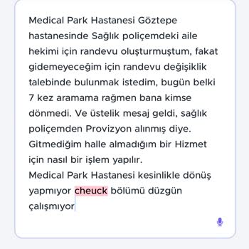 Randevu Değişikliği Ve Provizyon Sorunu