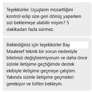 Bilet Değişiminde Müşteri Hizmetleri Ve Ek Ücret Sorunu