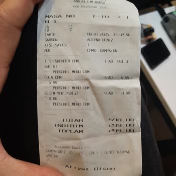 Soğuk Ve Bayat Döner Hayal Kırıklığı