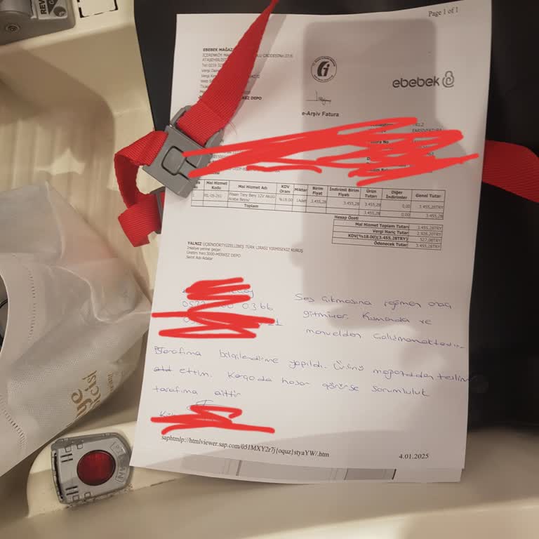 Ebebek'ten Aldığım Akülü Arabayı Servise Gönderememe Sorunu
