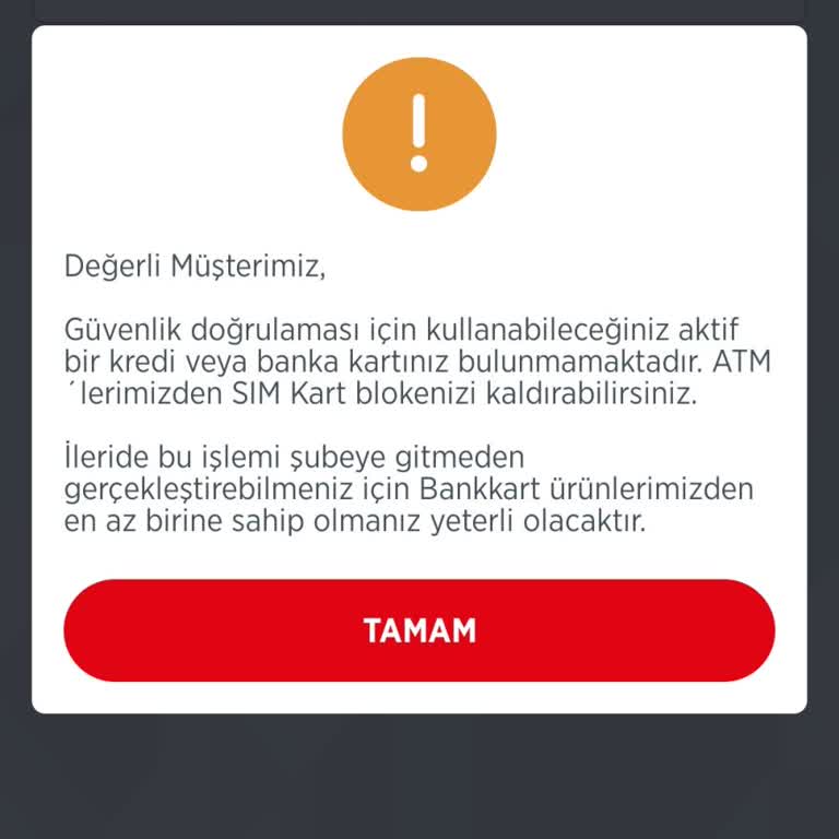 Sim Kart Değişikliği Nedeniyle Şifre Belirleme Sorunu