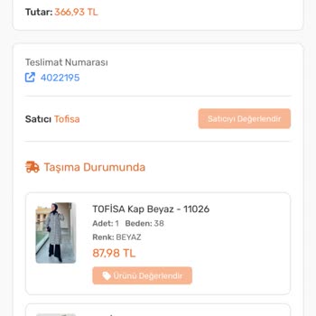 Tofisa İade Talebinde Sorun: Ürün Durumu Güncellenmiyor
