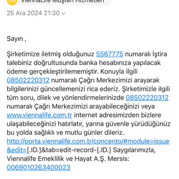 Viennalife Para İadesi Sürecinde Sorunlar Ve Gecikmeler