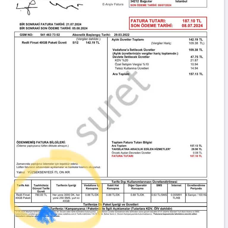 Vodafone'dan Yüzde 300 Zam Şoku