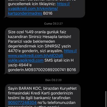 Kredi Kartı Teslimatı Ve İletişim Sorunu