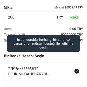 Cointr Hesabında Para Çekme Sorunu