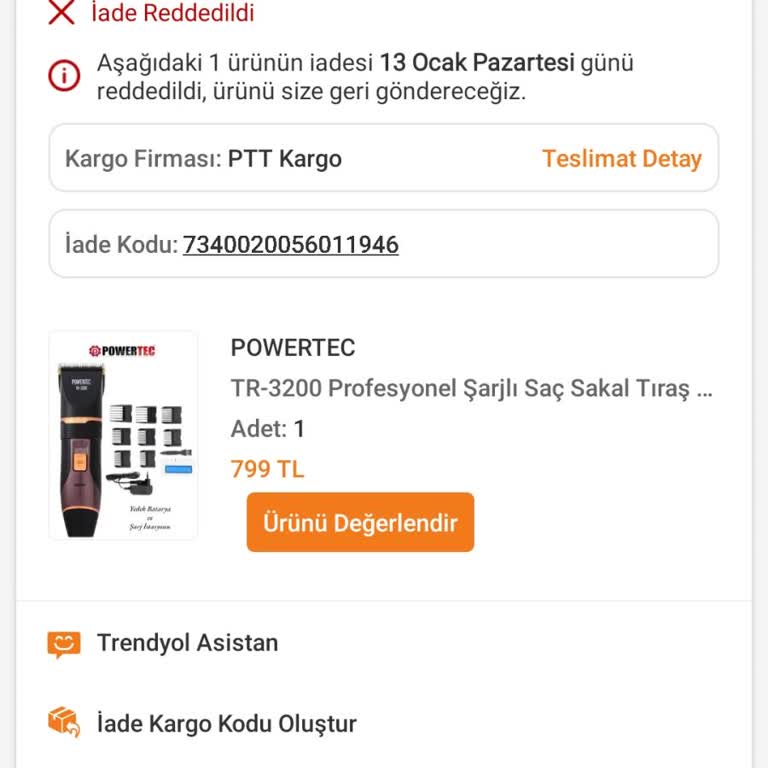 Hasarlı Ürün Ve İade Sorunu