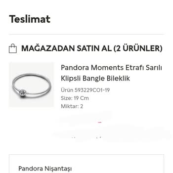 Pandora Mağazasındaki Sistem Hatası Ve Ürün Teslim Sorunu