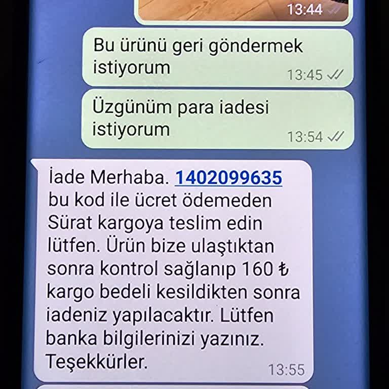 Yanlış Ürün Ve Geciken Para İadesi Sorunu