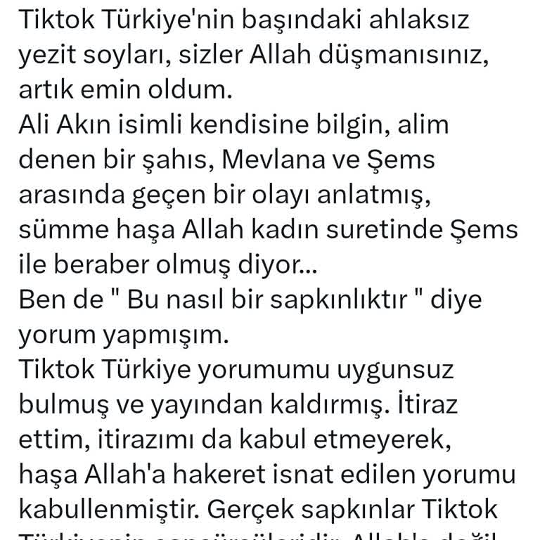 TikTok'un Hakaret İçeren İçeriğe Karşı Çifte Standardı