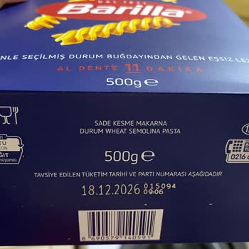 Barilla Makarnada Ambalaj Sorunu Ve Hayal Kırıklığı