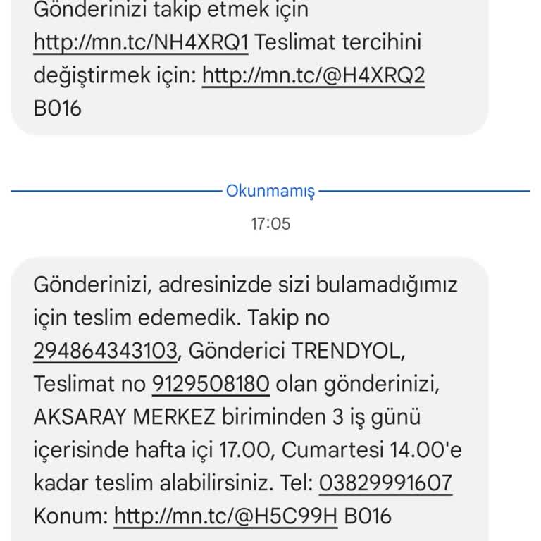 Teslim Edilmeyen Kargo Ve Yanıltıcı Bilgilendirme