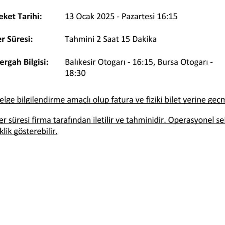 Geciken Otobüs Ve Eksik Bilgilendirme Mağduriyeti