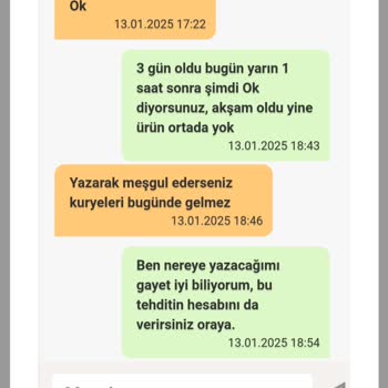 Teslimat Sorunu Ve Saygısız Kurye Davranışı