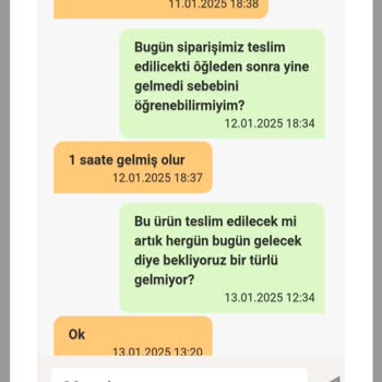 Teslimat Sorunu Ve Saygısız Kurye Davranışı