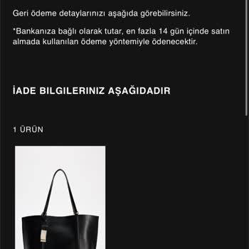 Zara'dan Kaybolan Çanta Ve İade Süreci Sorunu