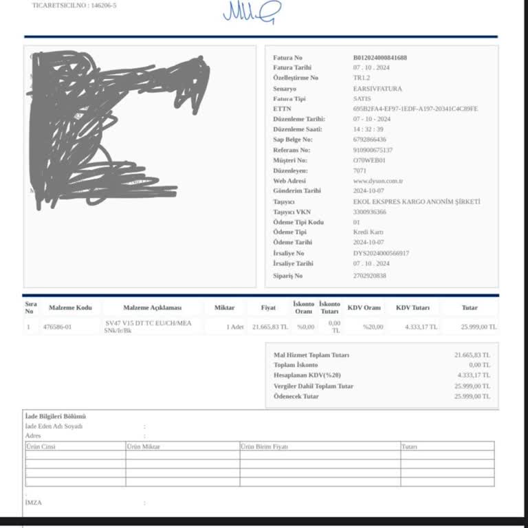 Çalışmayan Dayson V15 Ve Yetersiz Servis Hizmeti