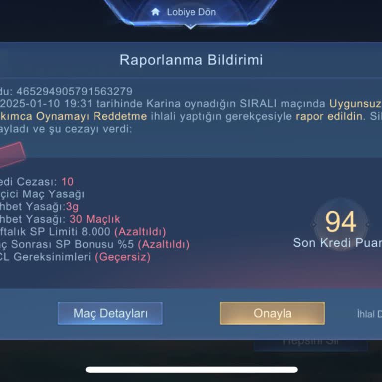 Haksız Sohbet Ve Takım Cezaları