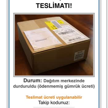 PTT Kargo Adına Gelen Sahte E-postalarla İlgili Şikayet