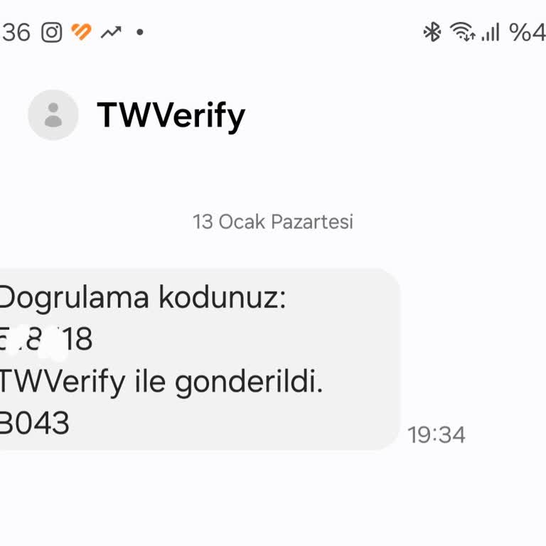Twverify Bilinmeyen Uygulama Üzerinden Yetkisiz Giriş Denemesi!