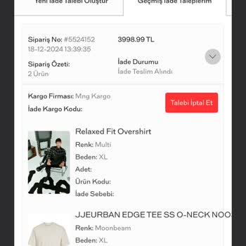 İade Edilmeyen Ürünler Ve Yanıtsız Bırakılan Müşteri