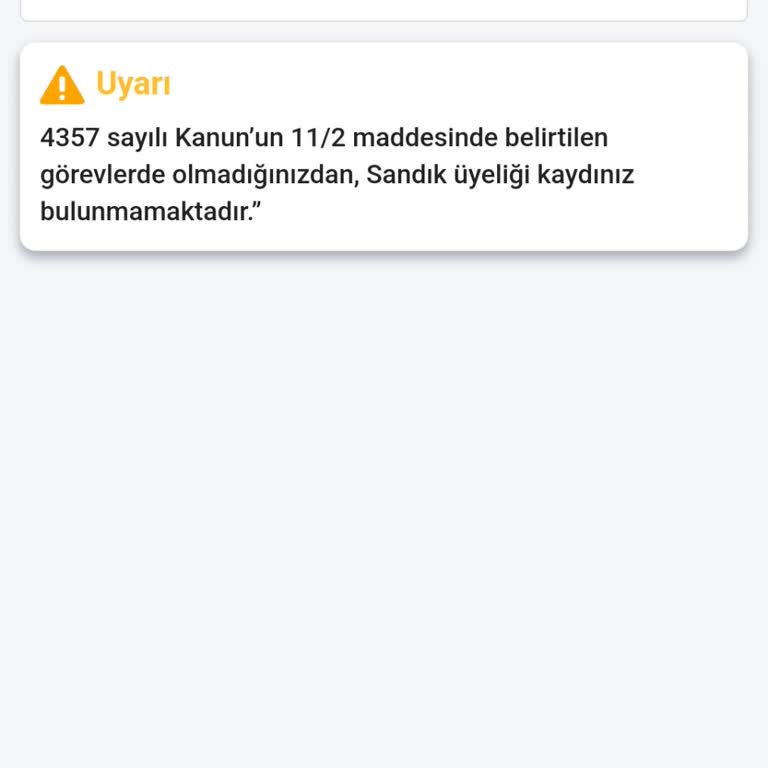 Doğum Yardımı Başvurusunda Sistem Hatası