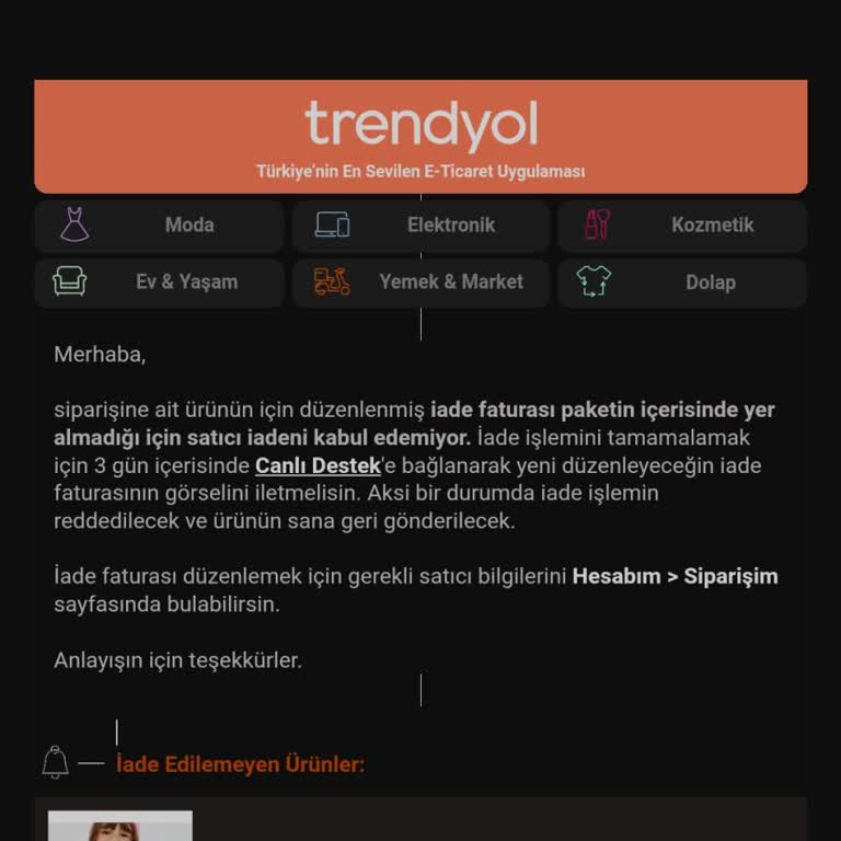 Yanlış Adres Seçimi Yüzünden İade Sorunu