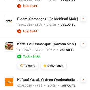 Siparişlerim Neden İptal Edildi?