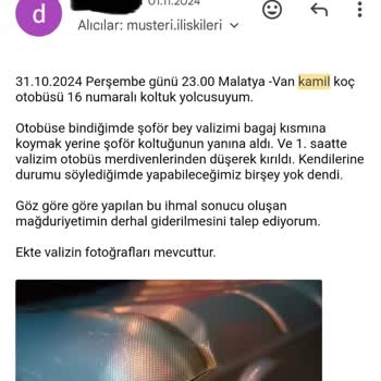 Valiz Hasarı Ve Yetersiz Tazminat