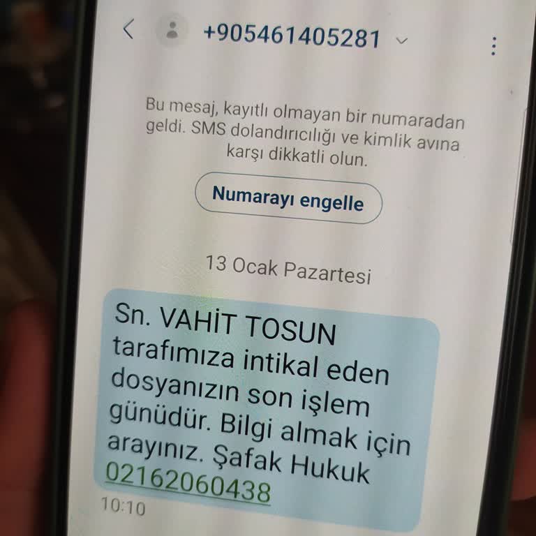 Yanıltıcı Hukuk Bürosu Mesajları Ve Sahte Suçlamalar
