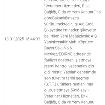 Tarihi Geçmiş Bebek Maması Ve Kötü Müşteri Hizmeti