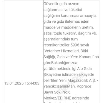 Tarihi Geçmiş Bebek Maması Ve Kötü Müşteri Hizmeti