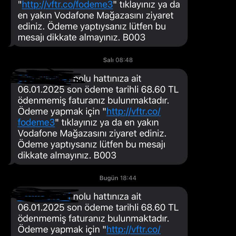 Taşınan Hat İçin Haksız Faturalandırma