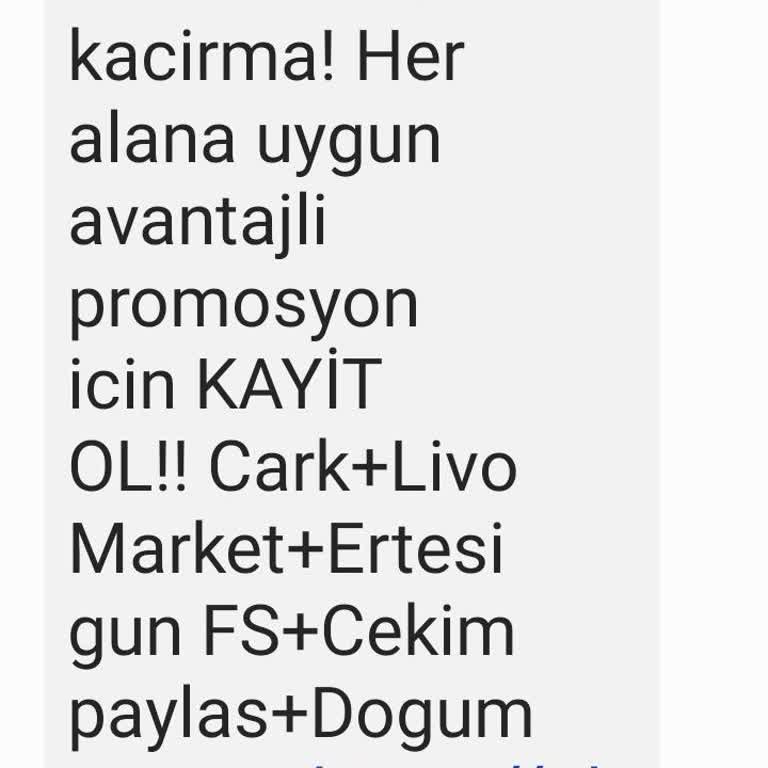 Yanıltıcı Promosyon Mesajları