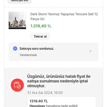 Yanlış Fiyat Mağduriyeti Ve Güven Kaybı