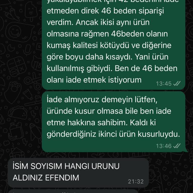 İade Hakkı Engellenen Müşteri Mağduriyeti