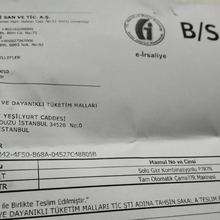 Bosch Bayisinden Aldığım Fırının İade Sorunu